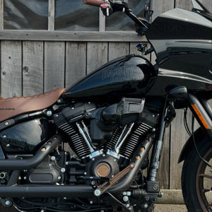 ST Bronze Adjustable Brake Arm For Harley Davidson FXLRST Installed on a 2023 Low Rider ST