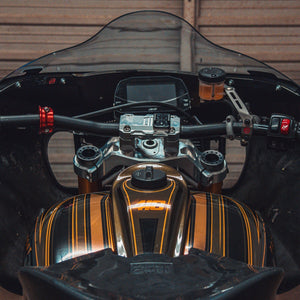 OG 2'' Straight Risers installed on a Rsce Bike Road Glide