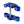 Blue OG 2018-Up Softail 49mm Drop 1 inch Triple Trees kit