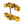 Gold OG 2018-Up Softail 49mm Drop 1 inch Triple Trees kit