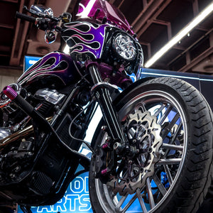 OG 2018-Up Softail 49mm Lower Triple Trees kit installed on a 2021 Softail Standard FXST