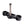 Black 2020-Up Softail Lowrider S & ST Lower Triple Tree kit