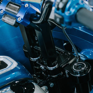 OG 2020-Up Softail Lowrider S & ST Top Triple Tree installed on a 2024 Softail Low Rider ST FXLRST
