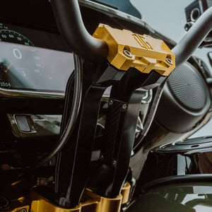 OG 8.5" Pull Back Risers installed on a 2026 Street Glide FLHX Olive Steel