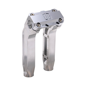 OG Aluminum 8.5 inch Pull Back Risers with Chrome Standard Top Clamp