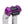 OG Aluminum 8.5 inch Straight Risers with Purple Digital Gauge Cut Out Top Clamp