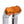 OG Chrome 8.5 inch Straight Risers with Orange Standard Top Clamp
