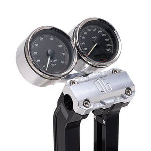 OG Aluminum Dual Billet Gauge Pods Rear Mount