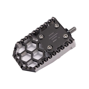 Black Chrome Harley Davidson and Indian Touring Bagger Brake Pedal Gripper kit for Adjustable Brake Arm