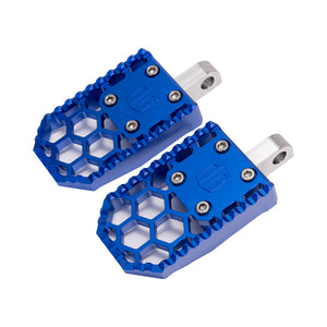 Blue Harley Davidson OG HoneyComp V3 Foot Pegs