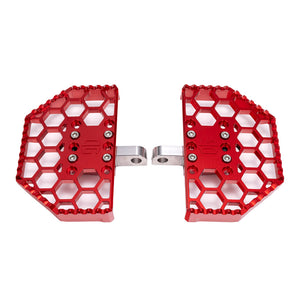 Original Garage Moto Red Mini Floorboards for Harley-Davidson