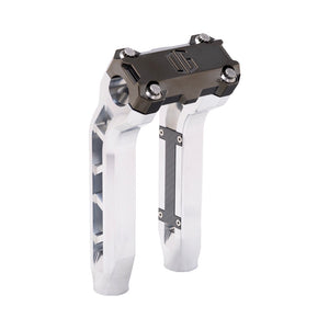 OG Aluminum Performance 8.5 inch Pull Back Riser Legs with Black Chrome Performance Top Clamp