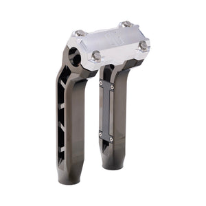 OG Black Chrome Performance 8.5 inch Pull Back Riser Legs with Aluminum Performance Top Clamp