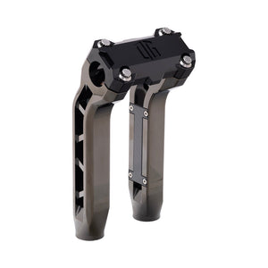 OG Black Chrome Performance 8.5 inch Pull Back Riser Legs with Black Performance Top Clamp