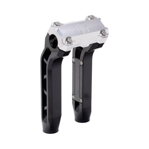 OG Black Performance 8.5 inch Pull Back Riser Legs with Aluminum Performance Top Clamp