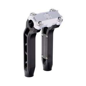 OG Black Performance 8.5 inch Pull Back Riser Legs with Chrome Performance Top Clamp