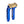 OG Blue Performance 8.5 inch Pull Back Riser Legs with Gold Plating Performance Top Clamp