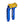 OG Blue Performance 8.5 inch Pull Back Riser Legs with Gold Performance Top Clamp