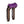 OG Bronze Performance 8.5 inch Pull Back Riser Legs with Purple Performance Top Clamp