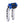 OG Chrome Performance 8.5 inch Pull Back Riser Legs with Blue Performance Digital Gauge Top Clamp
