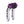 OG Chrome Performance 8.5 inch Pull Back Riser Legs with Purple Performance Digital Gauge Top Clamp