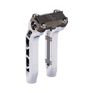 OG Chrome Performance 8.5 inch Pull Back Riser Legs with Black Chrome Performance Top Clamp