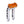 OG Chrome Performance 8.5 inch Pull Back Riser Legs with Orange Performance Top Clamp