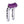OG Chrome Performance 8.5 inch Pull Back Riser Legs with Purple Performance Top Clamp