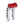 OG Chrome Performance 8.5 inch Pull Back Riser Legs with Red Performance Top Clamp