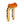 OG Gold Plating Performance 8.5 inch Pull Back Riser Legs with Orange Performance Top Clamp