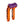 OG Orange Performance 8.5 inch Pull Back Riser Legs with Purple Performance Top Clamp