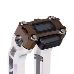 OG Bronze Performance Digital Gauge Top Clamp on OG Aluminum Performance Riser Legs