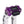 OG Purple Performance Digital Gauge Top Clamp on OG Aluminum Performance Riser Legs