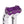 OG Purple Performance Top Clamp on OG Aluminum Performance Riser Legs