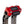 OG Red Performance Digital Gauge Top Clamp on OG Black Chrome Performance Riser Legs