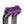 OG Purple Performance Top Clamp on OG Black Chrome Performance Riser Legs
