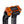OG Orange Performance Digital Gauge Top Clamp on OG Black Performance Riser Legs