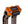 OG Orange Performance Digital Gauge Top Clamp on OG Bronze Performance Riser Legs