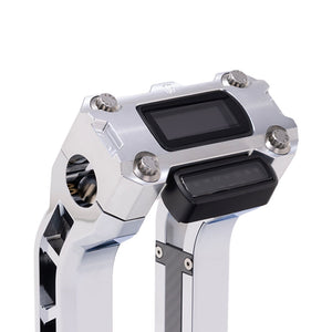 OG Aluminum Performance Digital Gauge Top Clamp on OG Chrome Performance Riser Legs