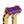 OG Purple Performance Top Clamp on OG Gold Plating Performance Riser Legs