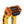 OG Orange Performance Digital Gauge Top Clamp on OG Gold Performance Riser Legs
