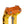 OG Orange Performance Top Clamp on OG Gold Performance Riser Legs
