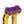OG Purple Performance Top Clamp on OG Gold Performance Riser Legs
