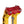 OG Red Performance Top Clamp on OG Gold Performance Riser Legs