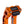 OG Orange Performance Digital Gauge Top Clamp on OG Orange Performance Riser Legs