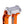 OG Chrome Performance Top Clamp on OG Orange Performance Riser Legs