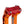 OG Red Performance Top Clamp on OG Orange Performance Riser Legs