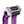 OG Chrome Performance Digital Gauge Top Clamp on OG Purple Performance Riser Legs