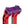 OG Purple Performance Top Clamp on OG Red Performance Riser Legs