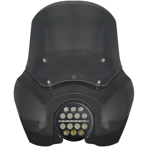 OG T-Sport Fairing kit for Harley-Davidson with OG LED X-Series Headlight conversion Black